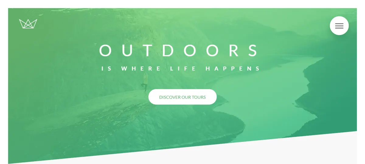 Screenshot of Natours project